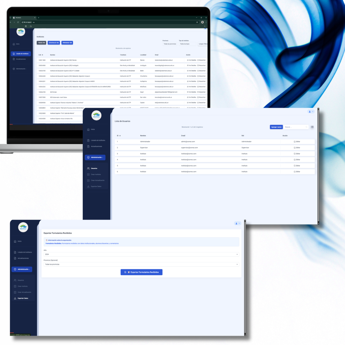 Imagen de proyecto Laravel, Docker, React, PHP, Tailwindcss, TypeScript y MySQL 3